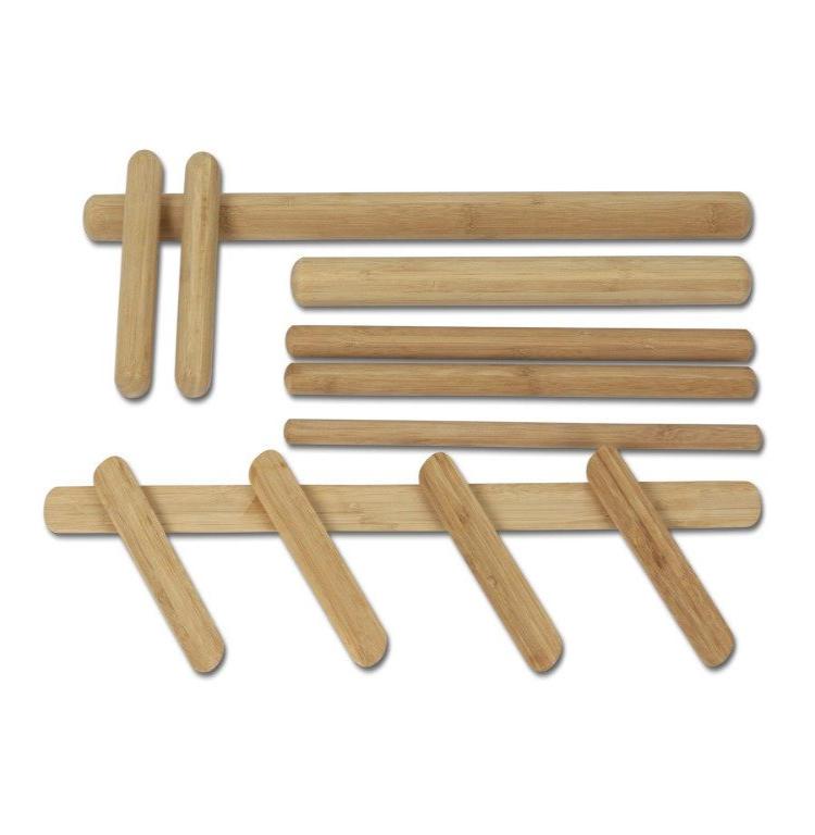 Bamboo massage sticks set